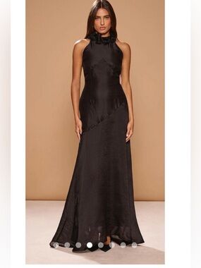 Sonya moda Australia Halter Evening Gown with Ruffled Neckline size xs